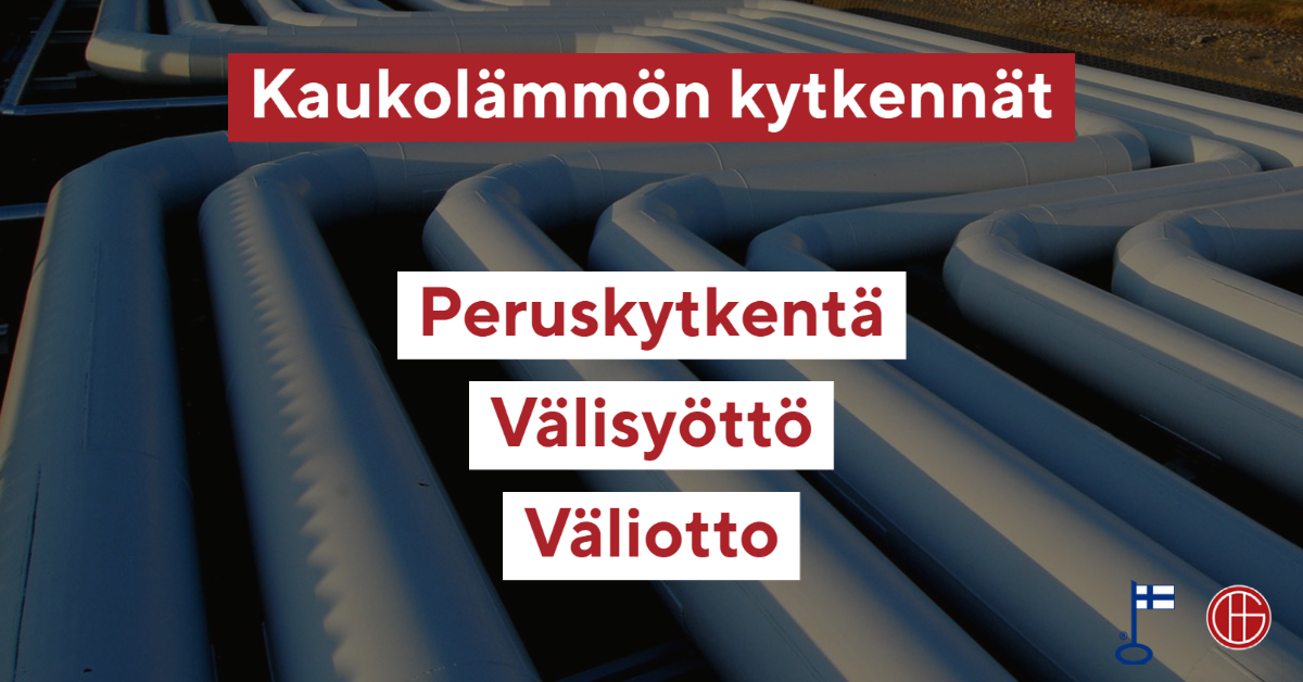 kaukolämpö kytkennät peruskytkentä välisyöttö väliotto kytkentä